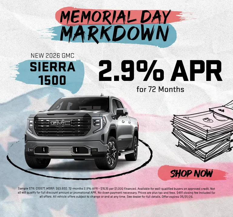 Special offer on 2026 GMC Sierra 1500 2026 GMC Sierra 1500 Special